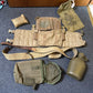 Australian Army Vest, Water Carrier, Bottle, Dressing Wound, Belt