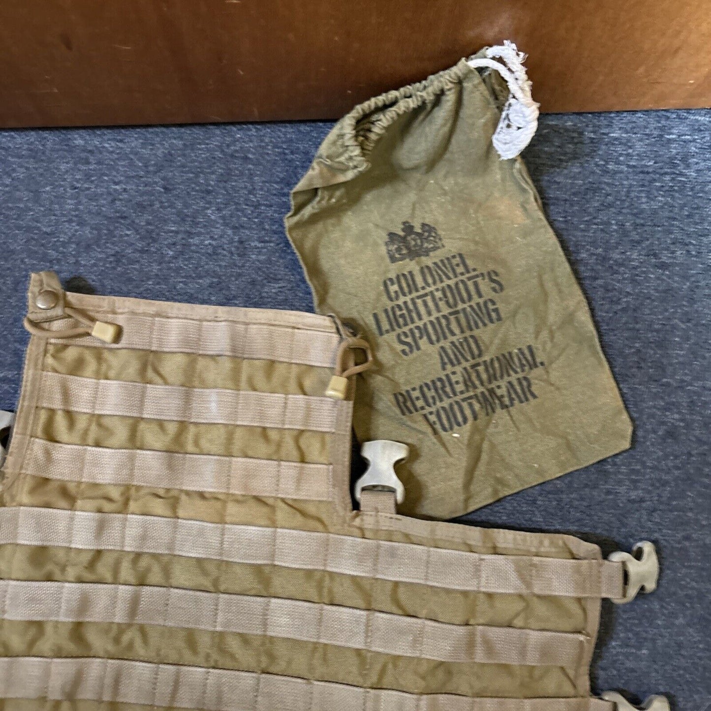 Australian Army Vest, Water Carrier, Bottle, Dressing Wound, Belt