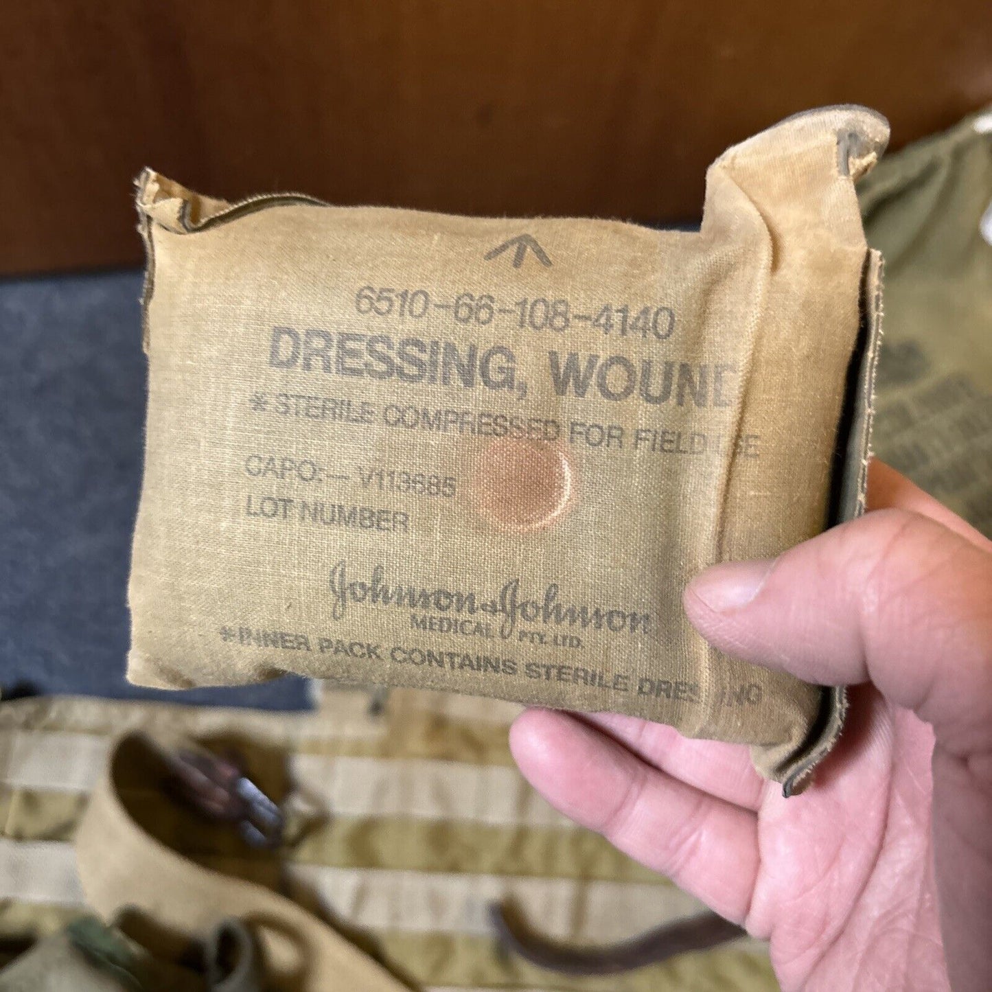 Australian Army Vest, Water Carrier, Bottle, Dressing Wound, Belt