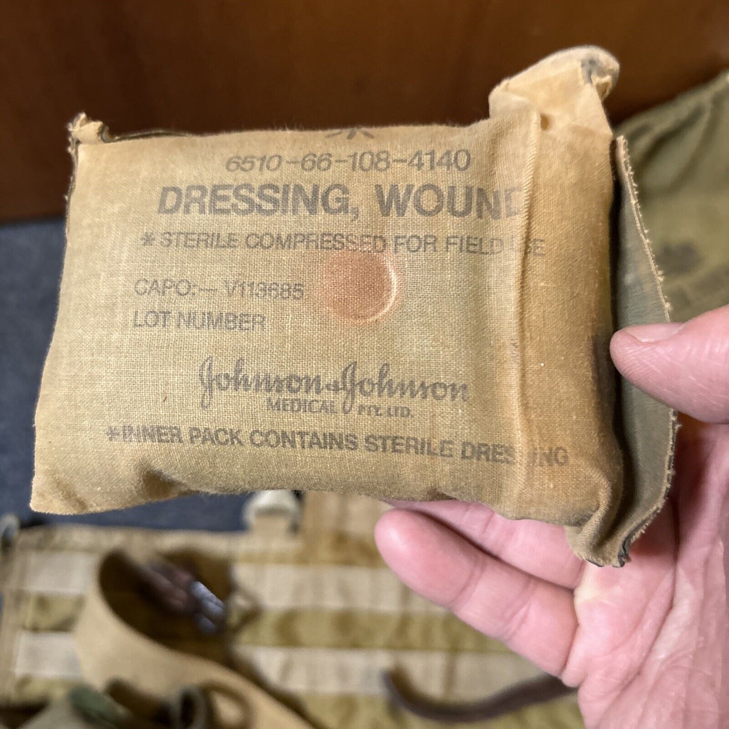 Australian Army Vest, Water Carrier, Bottle, Dressing Wound, Belt