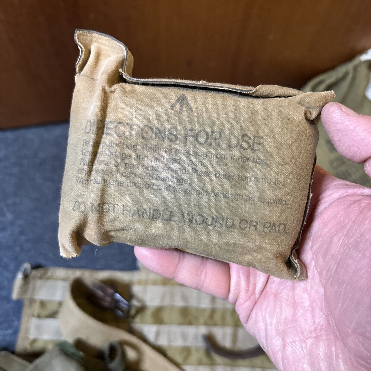 Australian Army Vest, Water Carrier, Bottle, Dressing Wound, Belt