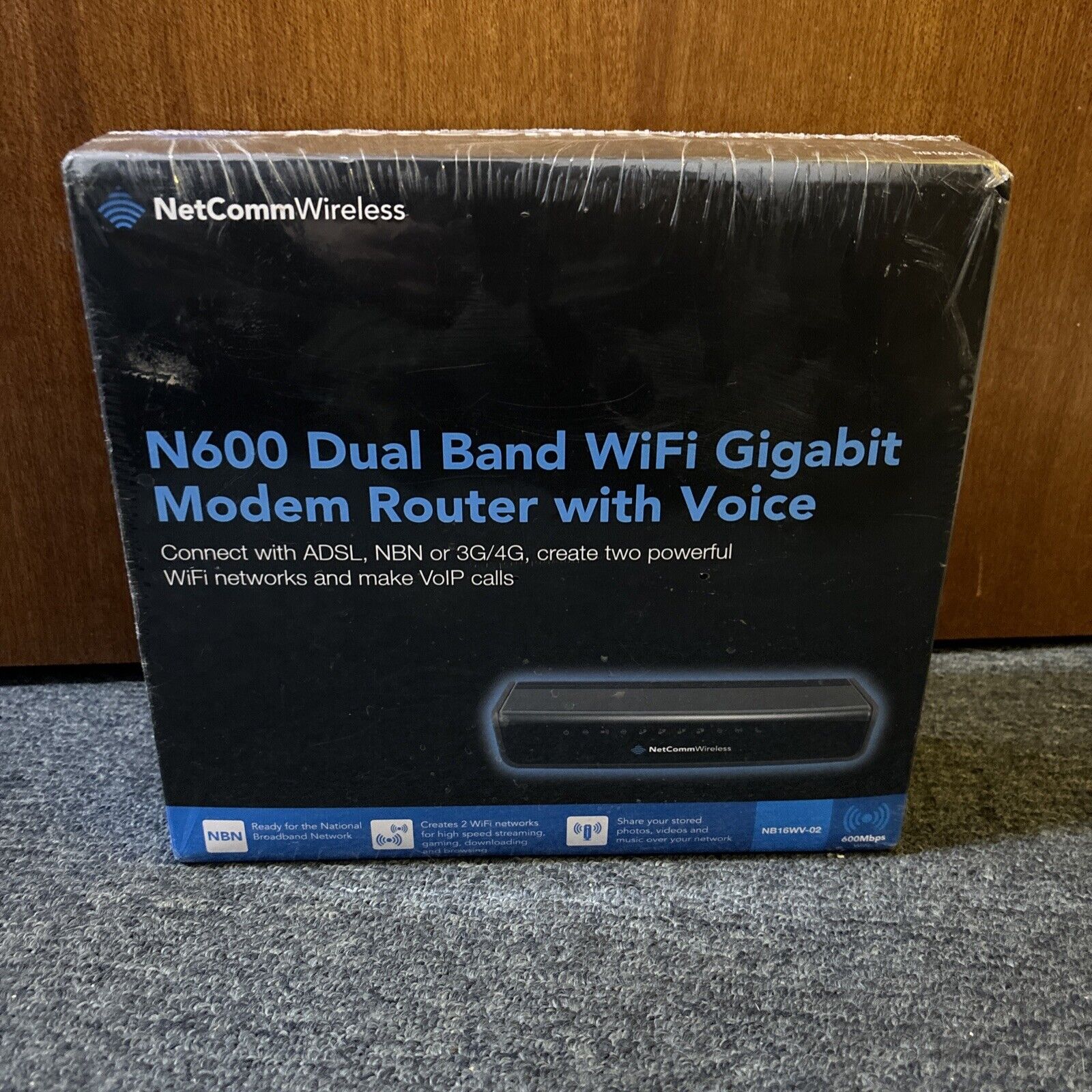 NetComm N600 Gigabit Wireless Modem with VoIP NB16WV NBN Compatible *N ...