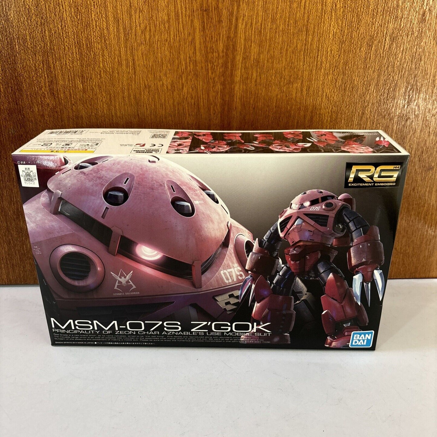 MSM-07S Z'Gok Char Gundam Bandai RG 1/144 Gunpla Model Kit 2014