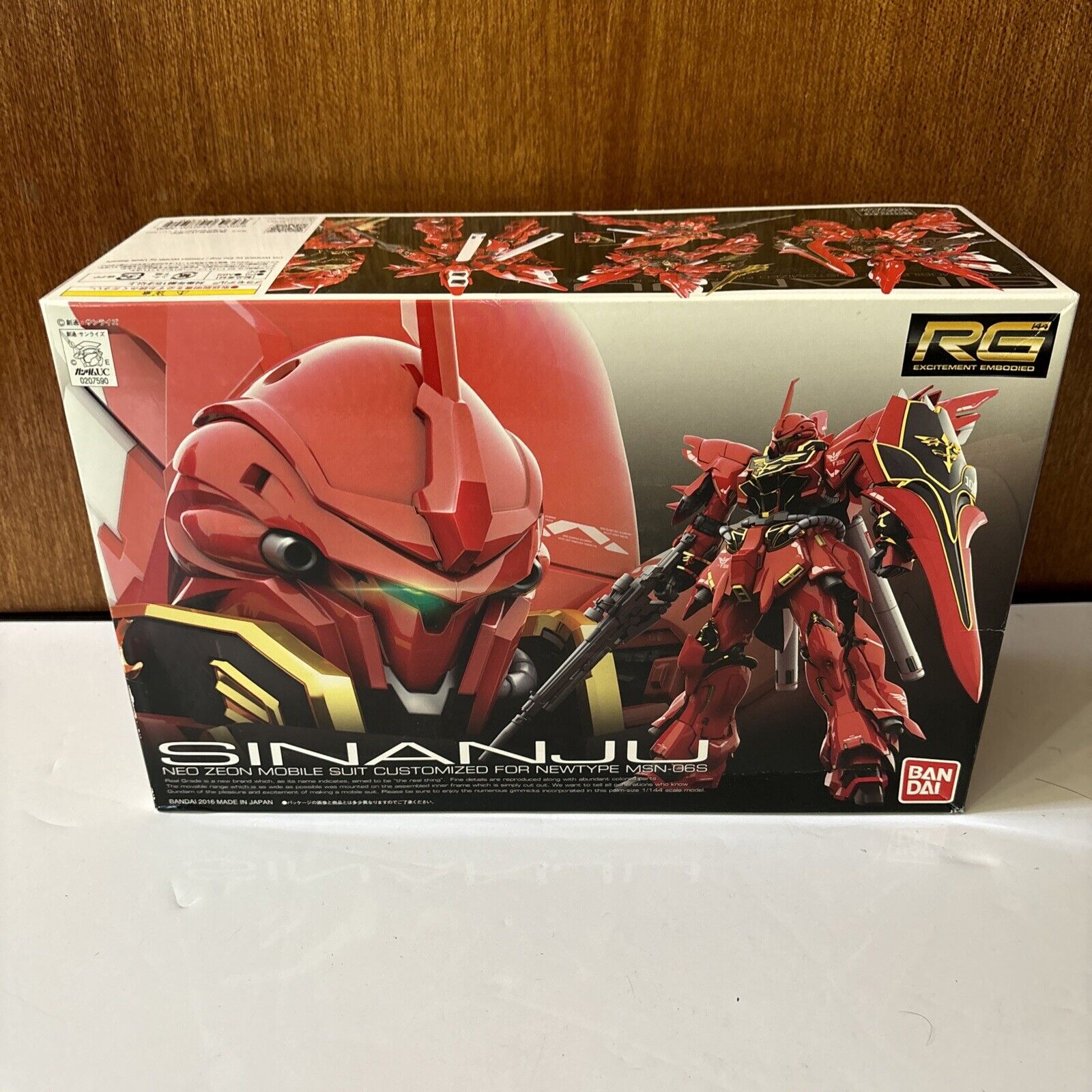 Zeon Rg Sinanju Neo Zeon Mobile Suit Gundam MSN-06S RG 1/144 Bandai 2016 Gunpl ...