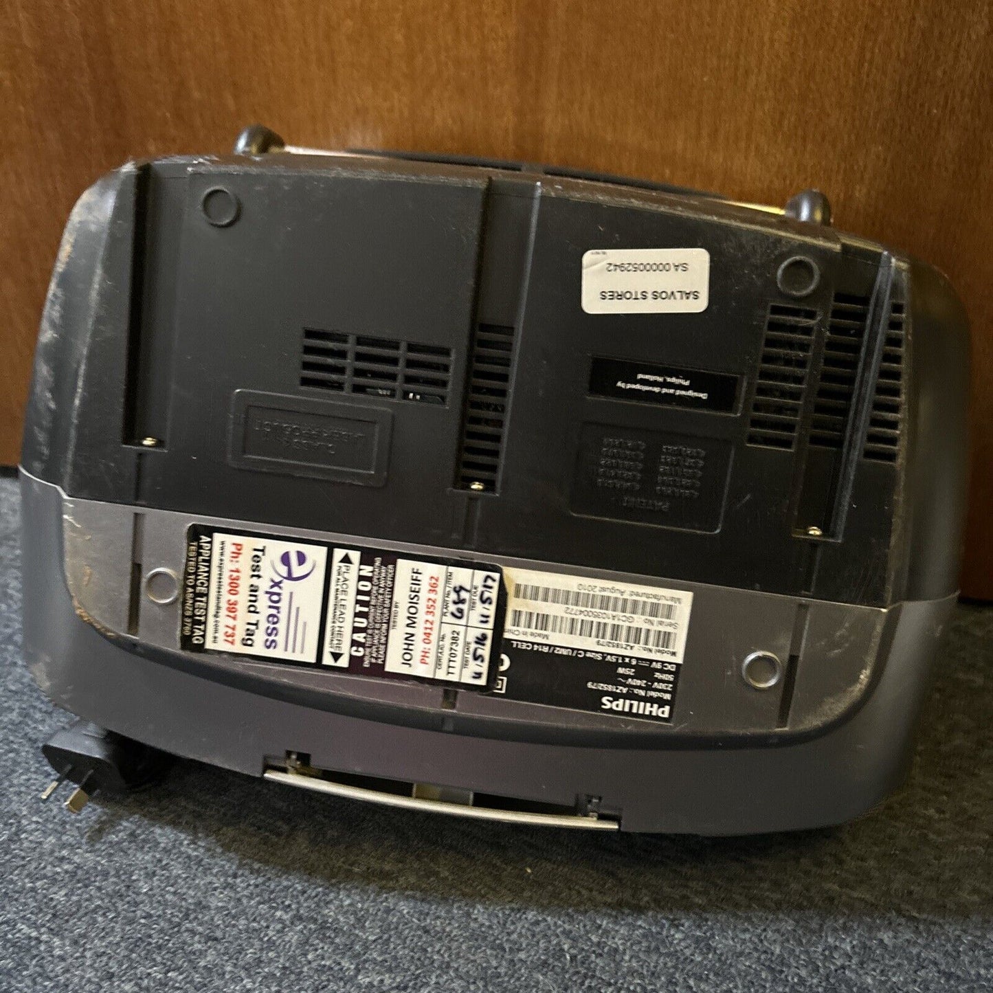 Philips CD Cassette Tape FM Radio USB Record SoundMachine AZ1852