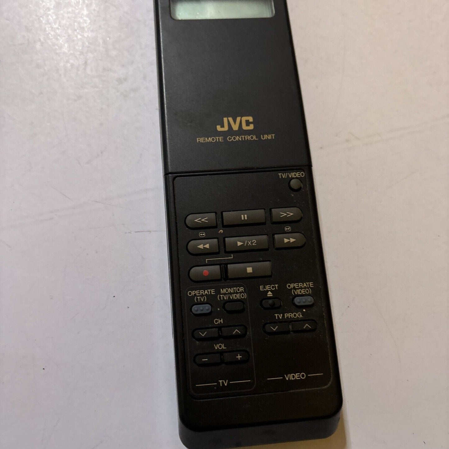 Genuine JVC PQ10779 Remote Control For VHS VCR Player *Missing Battery Lid*