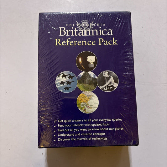 Encyclopedia Britannica Reference Pack 5 PC CDROM Pack  *New Sealed*