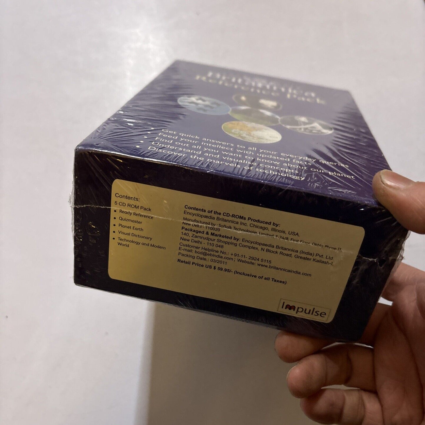 Encyclopedia Britannica Reference Pack 5 PC CDROM Pack  *New Sealed*
