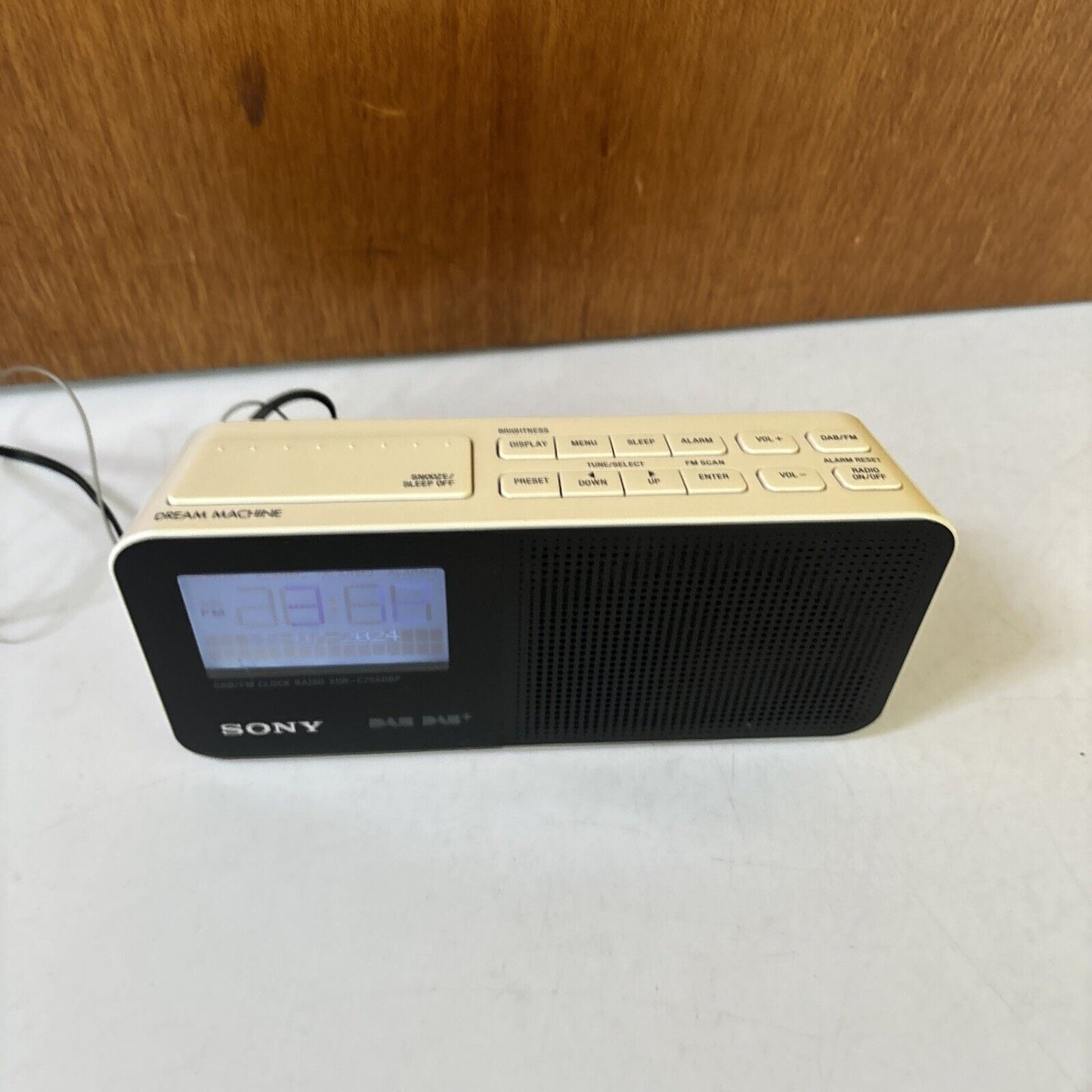 Sony DAB+ Digital FM Radio Alarm Clock XDR-C706DBP