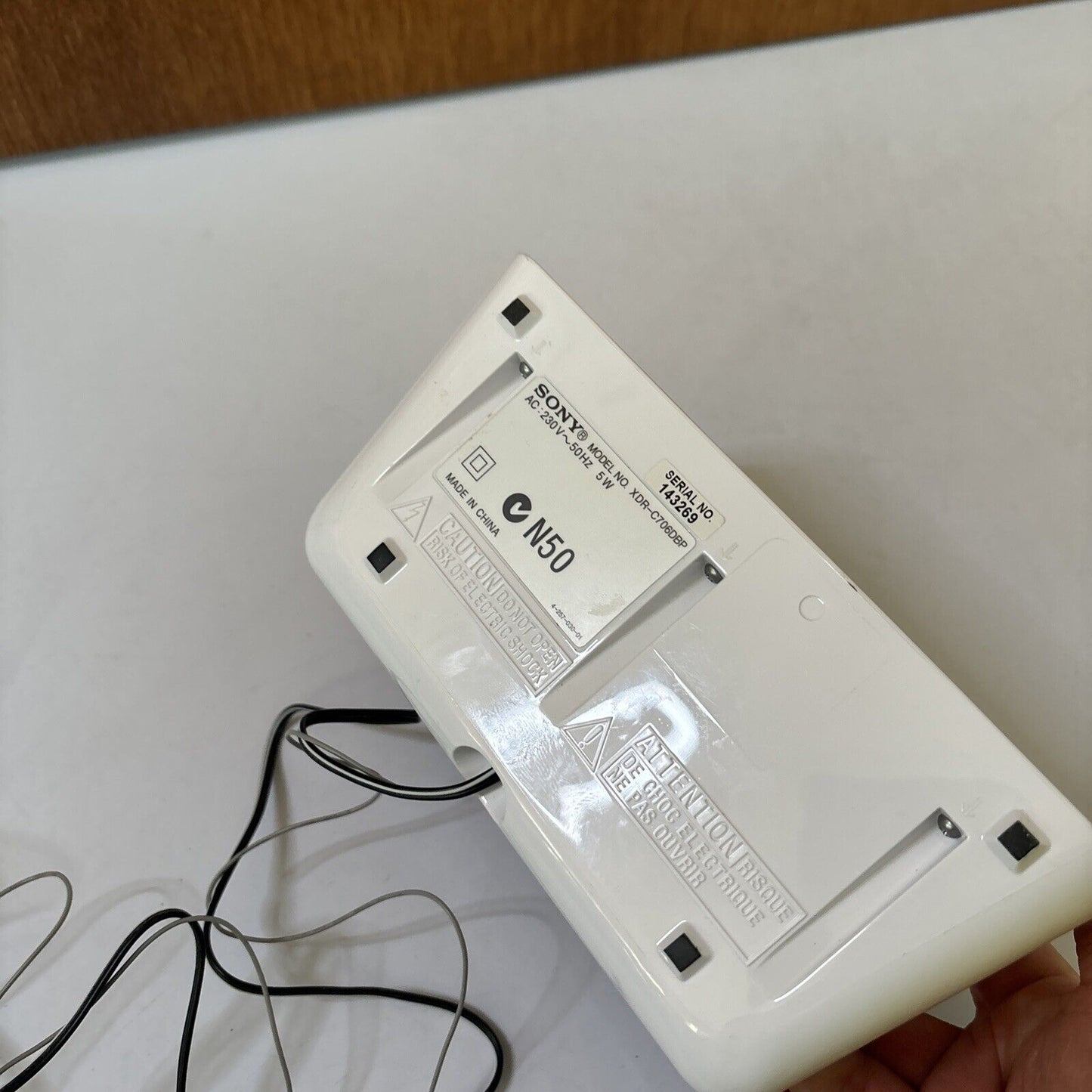 Sony DAB+ Digital FM Radio Alarm Clock XDR-C706DBP