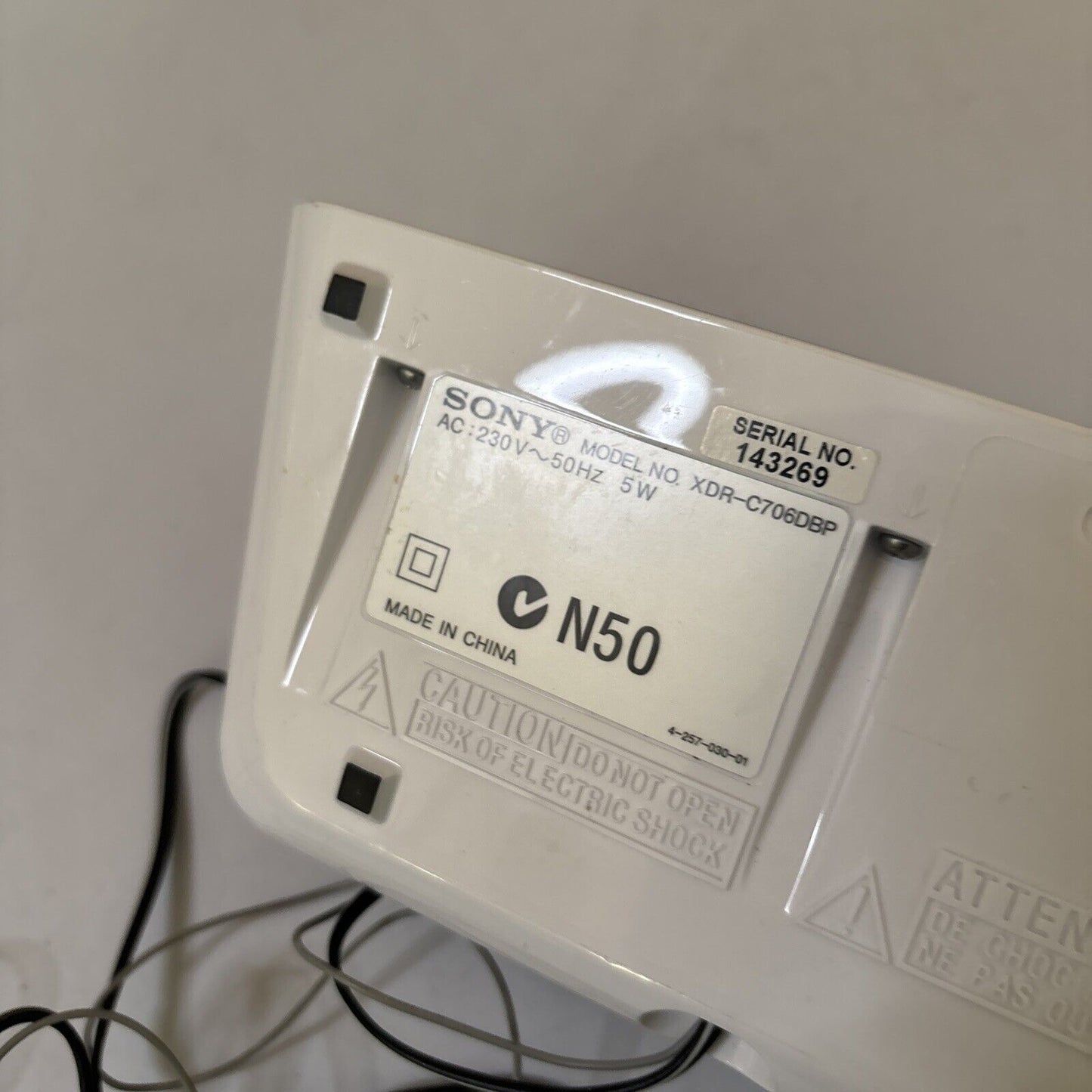 Sony DAB+ Digital FM Radio Alarm Clock XDR-C706DBP