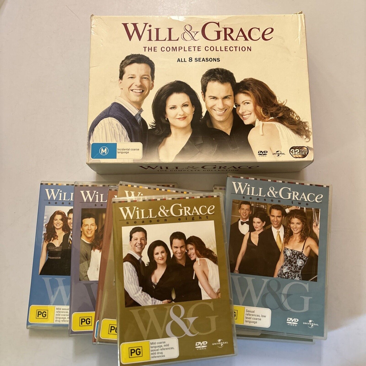 Will & Grace : The Complete Collection - Season 1-8 (DVD, 2017, 32-Disc) Region4