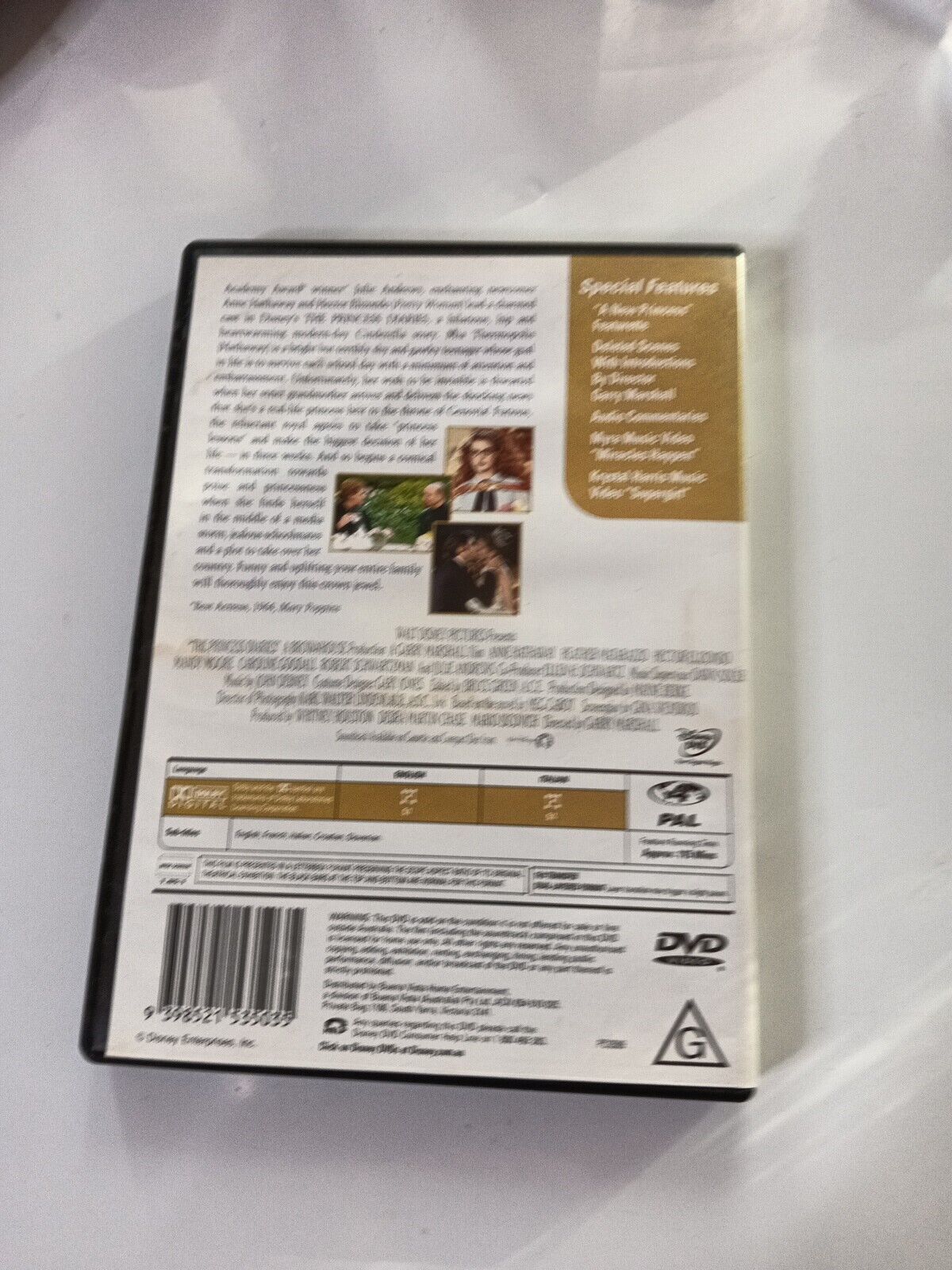 The Princess Diaries (DVD, 2001)  Julie Andrews, Anne Hathaway Region 4