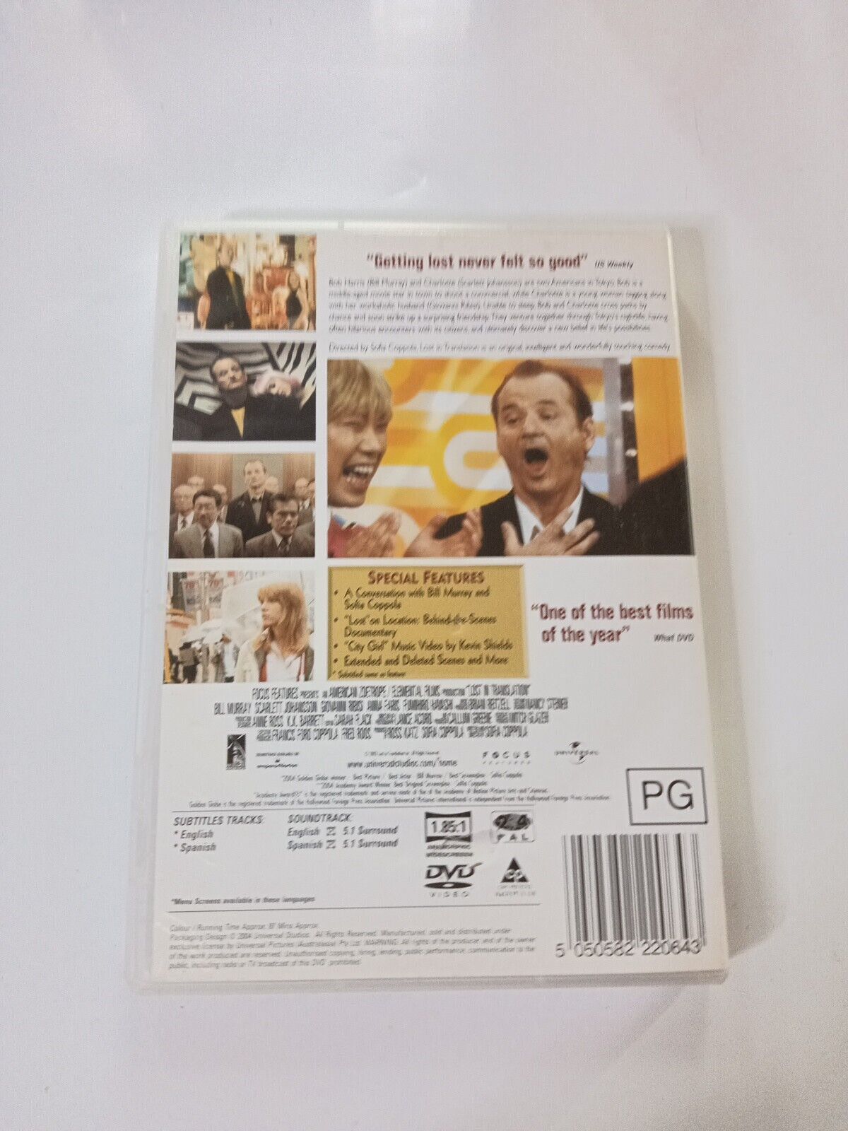 Lost in Translation (DVD, 2003) Scarlet Johansson, Bill Murray Region 4