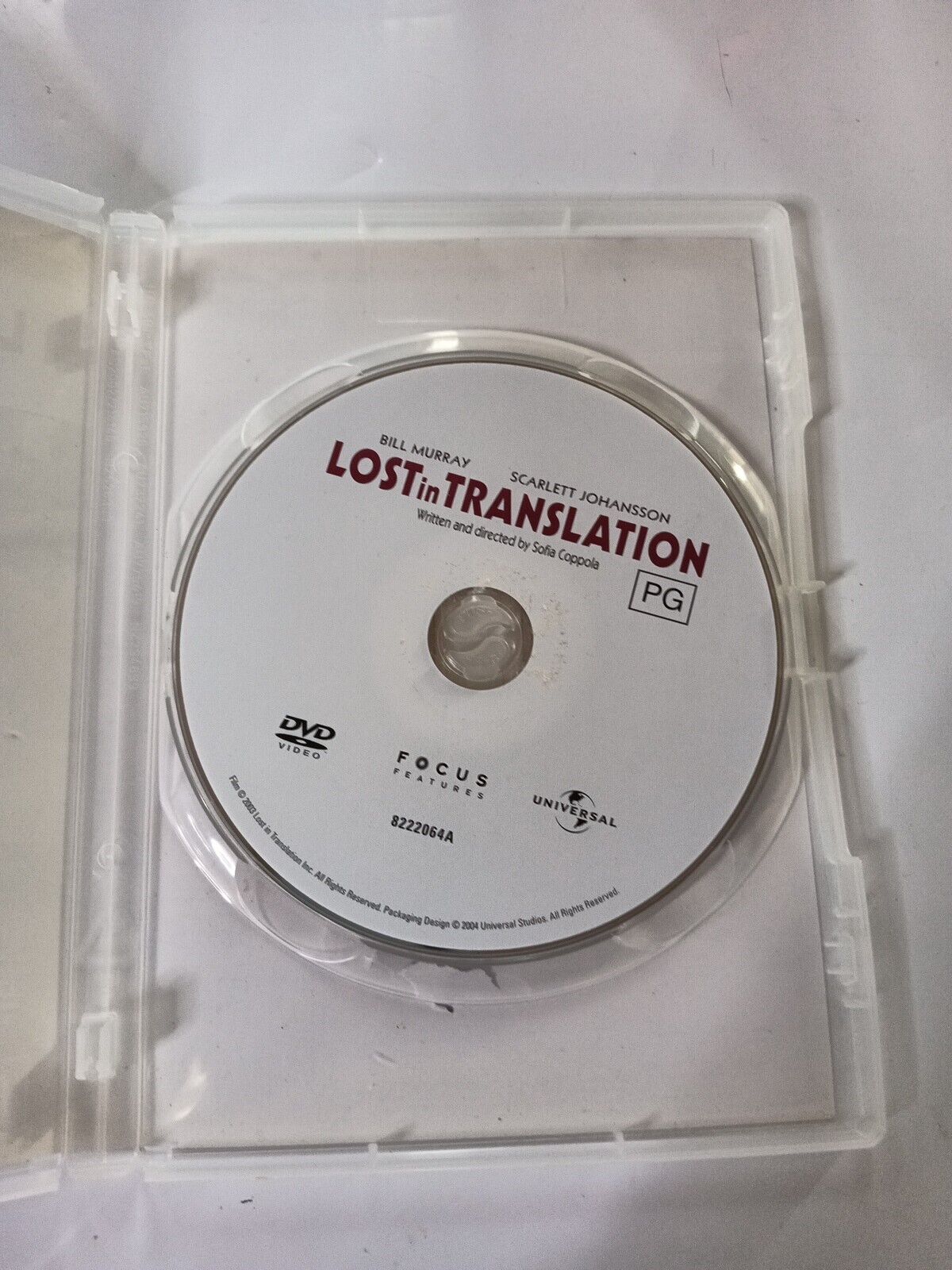 Lost in Translation (DVD, 2003) Scarlet Johansson, Bill Murray Region 4