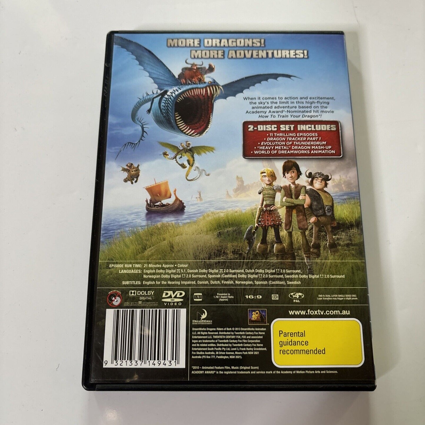 Dragons - Riders of Berk : Part 1 (DVD, 2012) Region 4