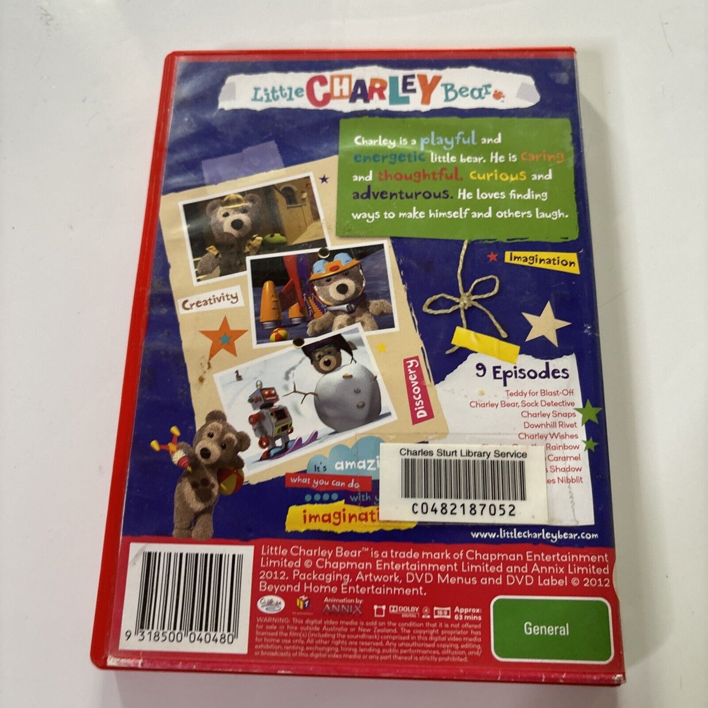 Little Charley Bear - Teddy for Blast Off (DVD, 2010) Region 4 Ex-Library