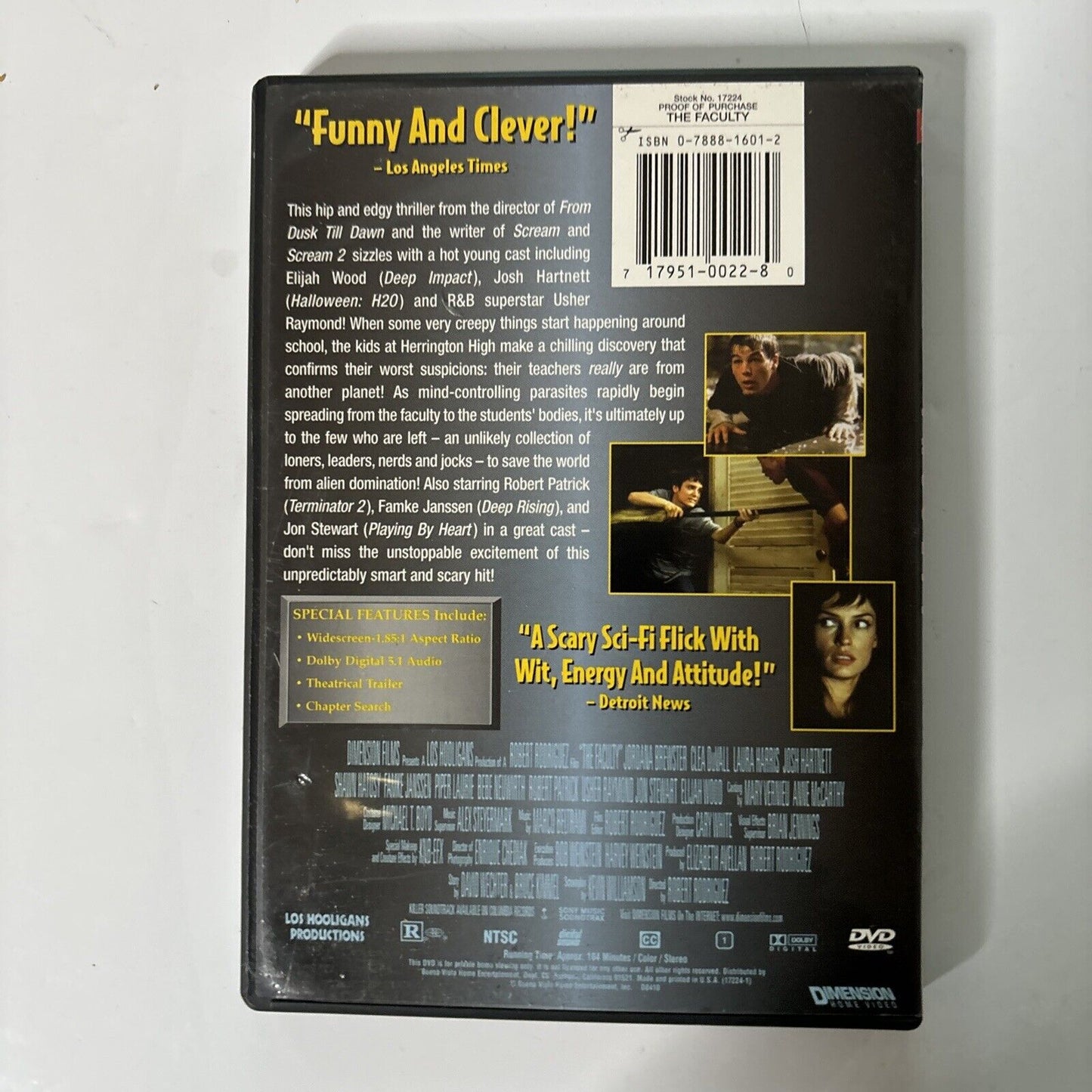 The Faculty (DVD, 1998) Clea DuVall, Jordana Brewster, Laura Harris Region 1