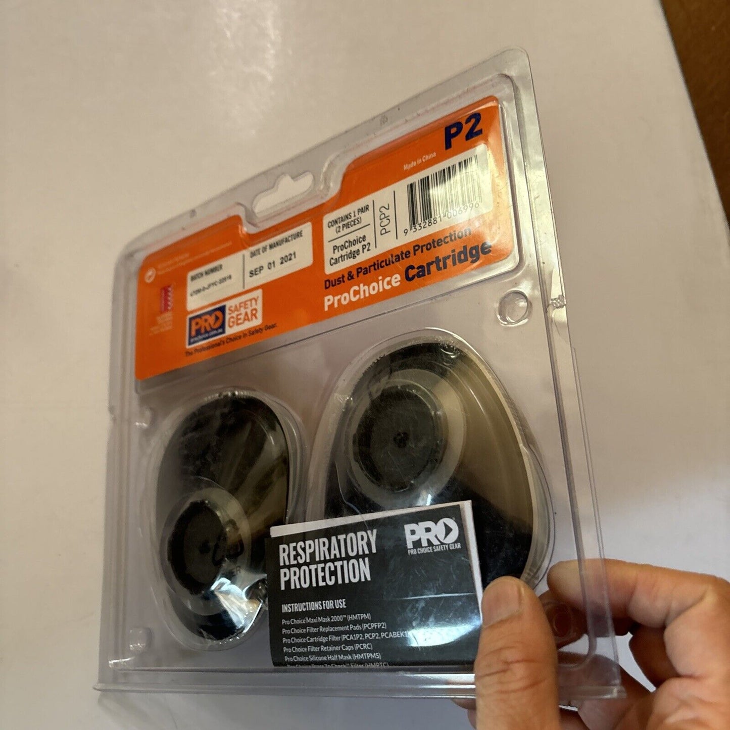 ProChoice P2 Replacement Cartridge for HMTPM Half Mask - PCP2 - Pair