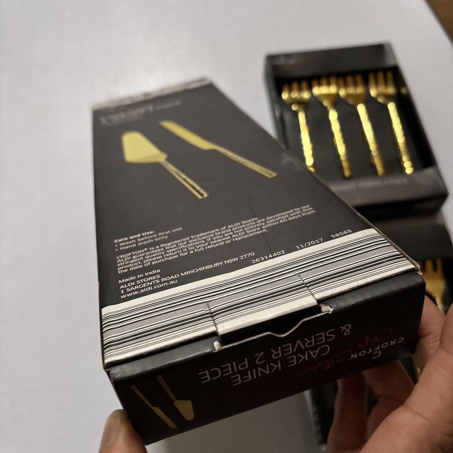 Crofton Cake Knife & Server + 2x Dessert Forks 4 Pack Stainless Steel *New*