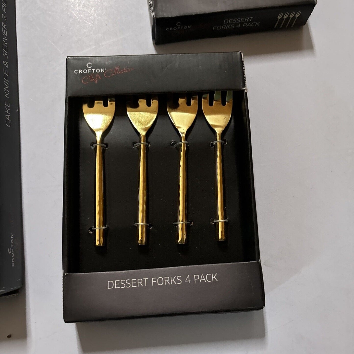 Crofton Cake Knife & Server + 2x Dessert Forks 4 Pack Stainless Steel *New*