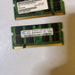 2x Samsung 1GB 2Rx8 PC2-5300S-555-12-E3 RAM