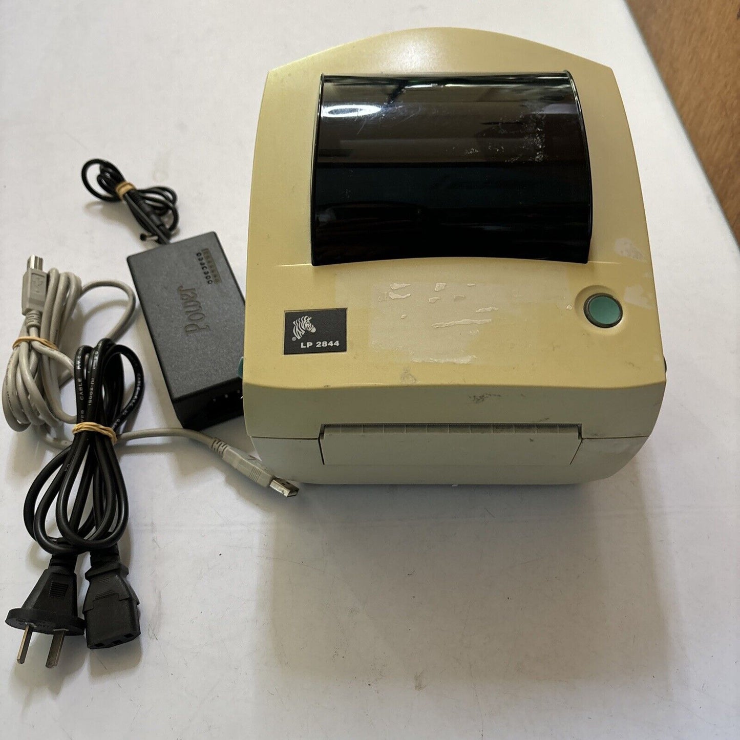 Zebra LP 2844 Thermal Printer Label Printer USB Power Adapter included