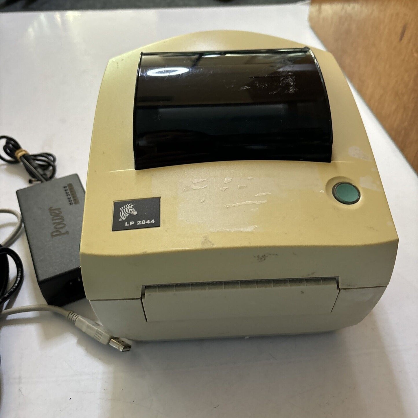 Zebra LP 2844 Thermal Printer Label Printer USB Power Adapter included