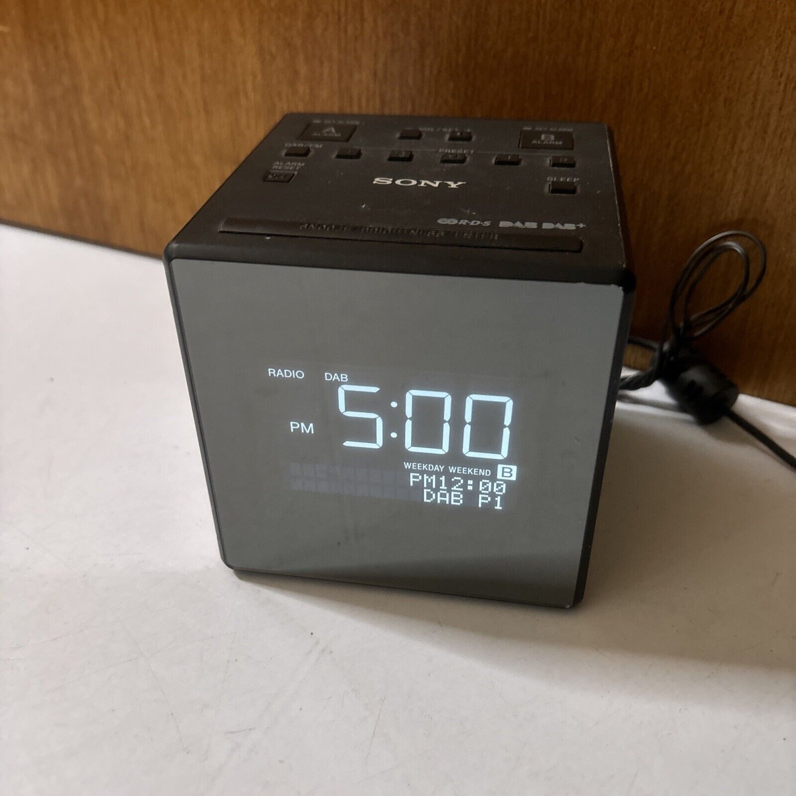 Sony Dual Alarm Clock Digital DAB+ FM Radio XDR-C1DBP – Retro Unit