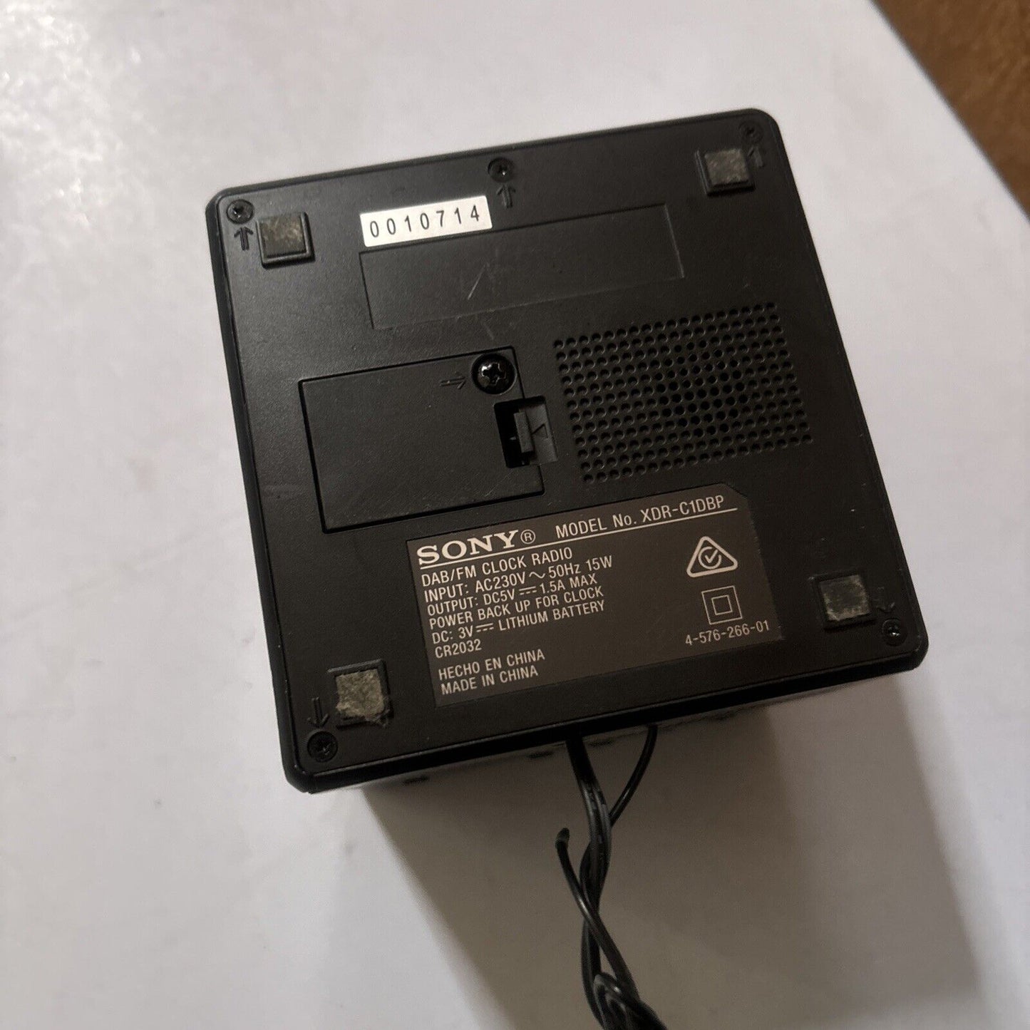 Sony Dual Alarm Clock Digital DAB+ FM Radio XDR-C1DBP