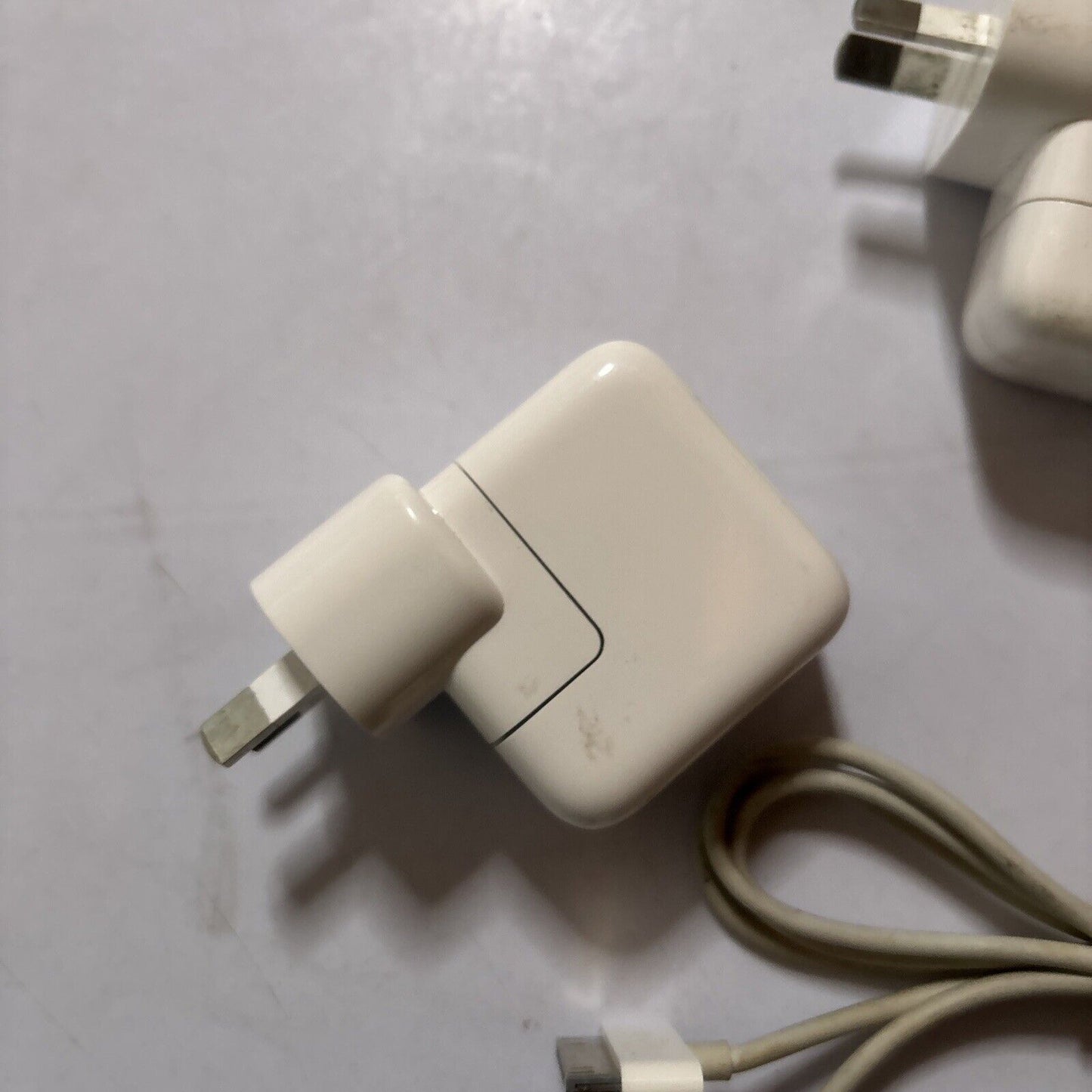 2x Apple USB Adapter 10W A1357 & 30-Pin iPod Cable