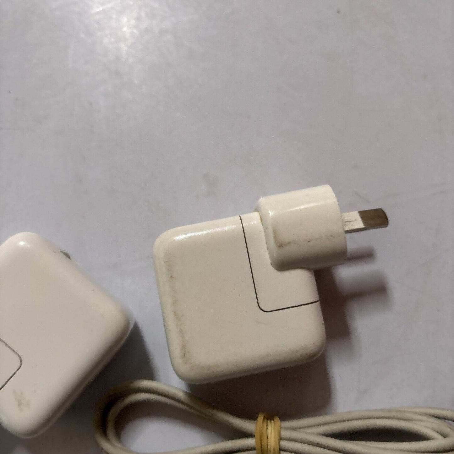 2x Apple USB Adapter 10W A1357 & 30-Pin iPod Cable