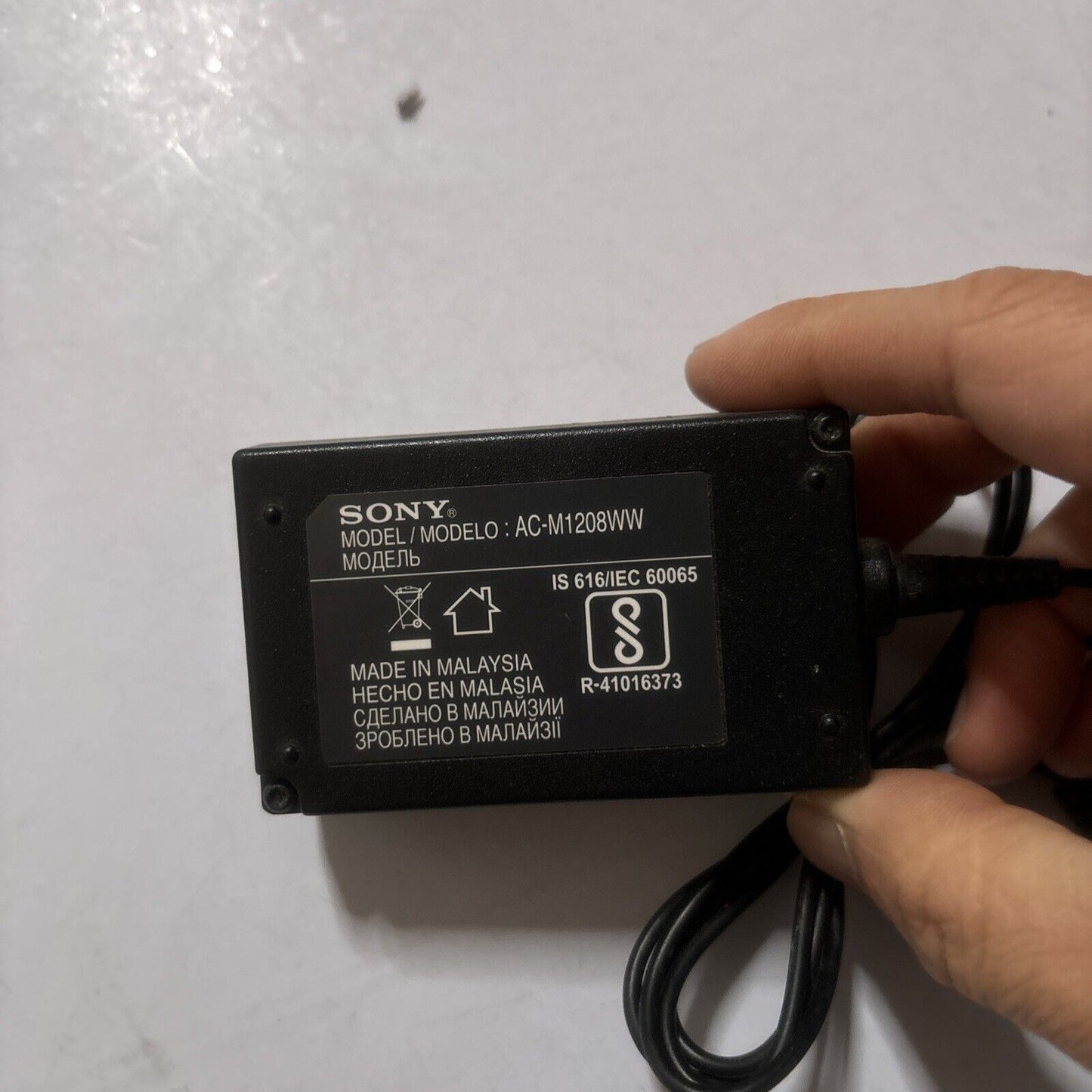 Genuine Sony AC-M1208WW AC Adapter 12V 800mA for Blu-Ray Player