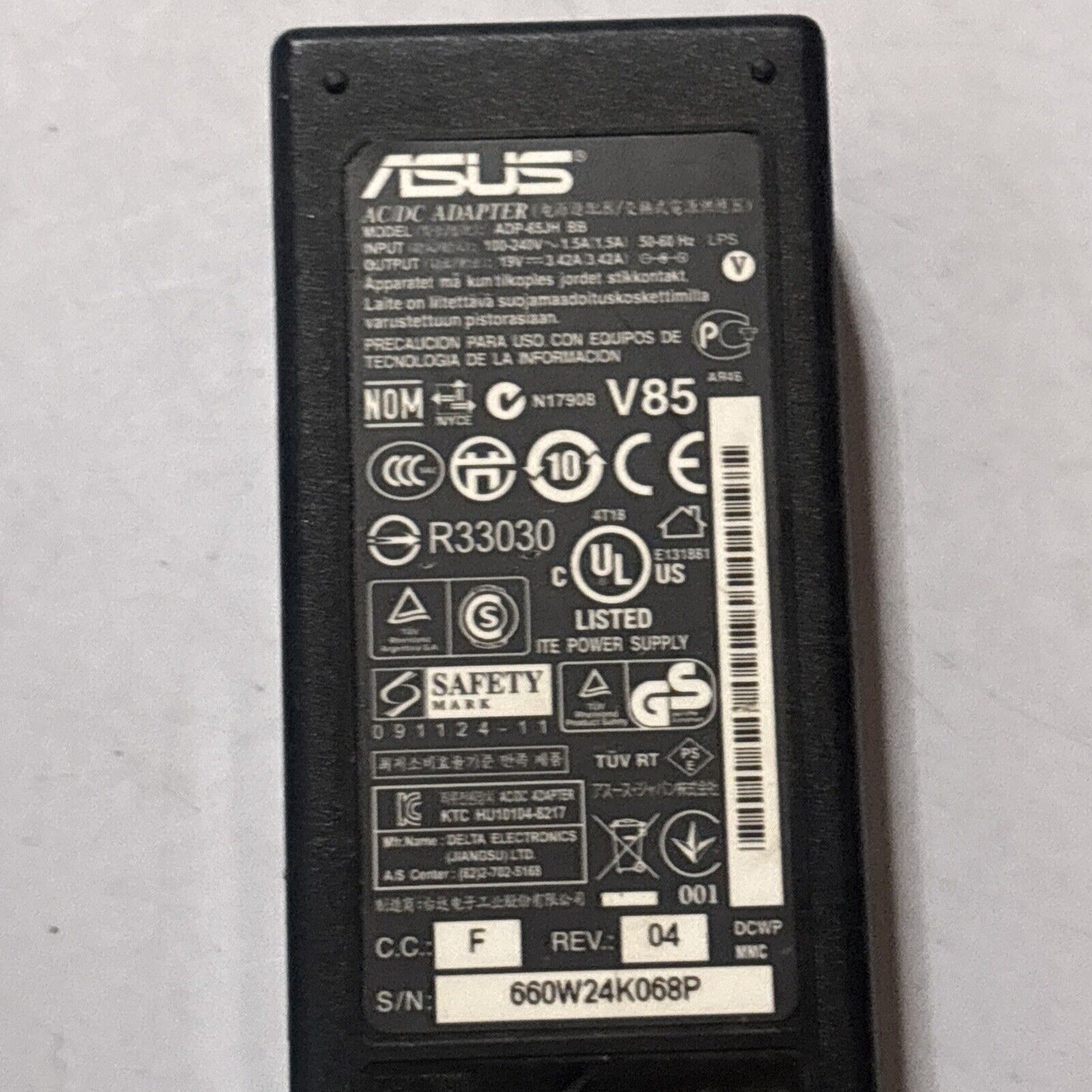 Genuine ASUS ADP-65JH BB AC Adapter 19V 3.42A