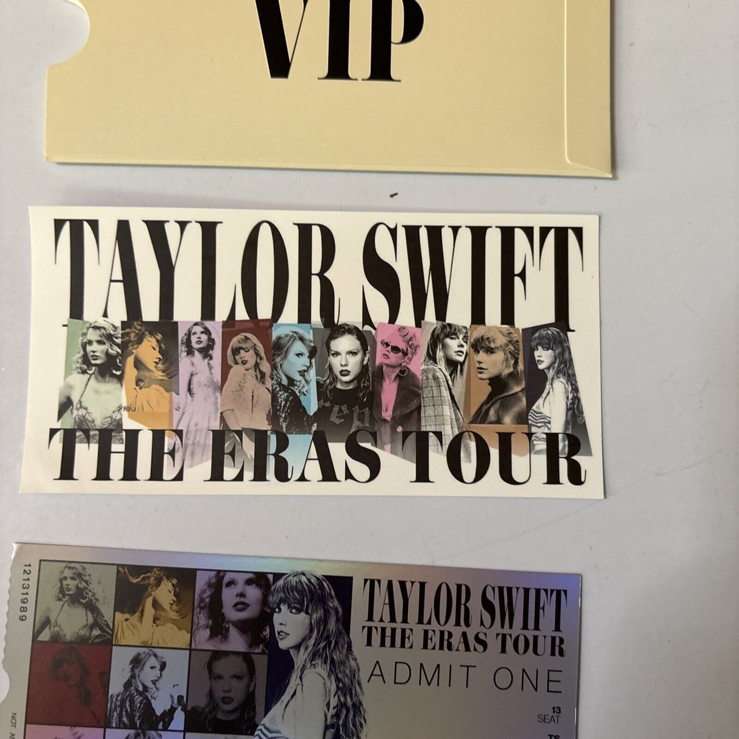 Taylor Swift The Eras Tour VIP Card 2024