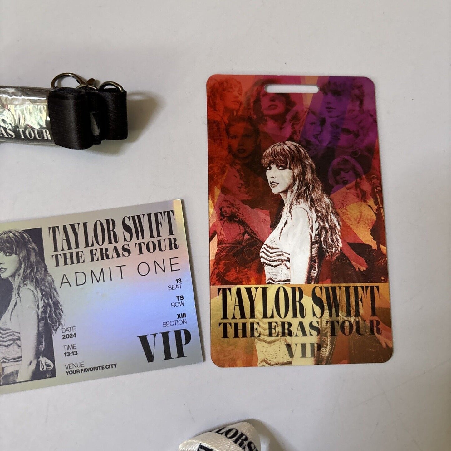 Taylor Swift The Eras Tour VIP Card And Lanyard