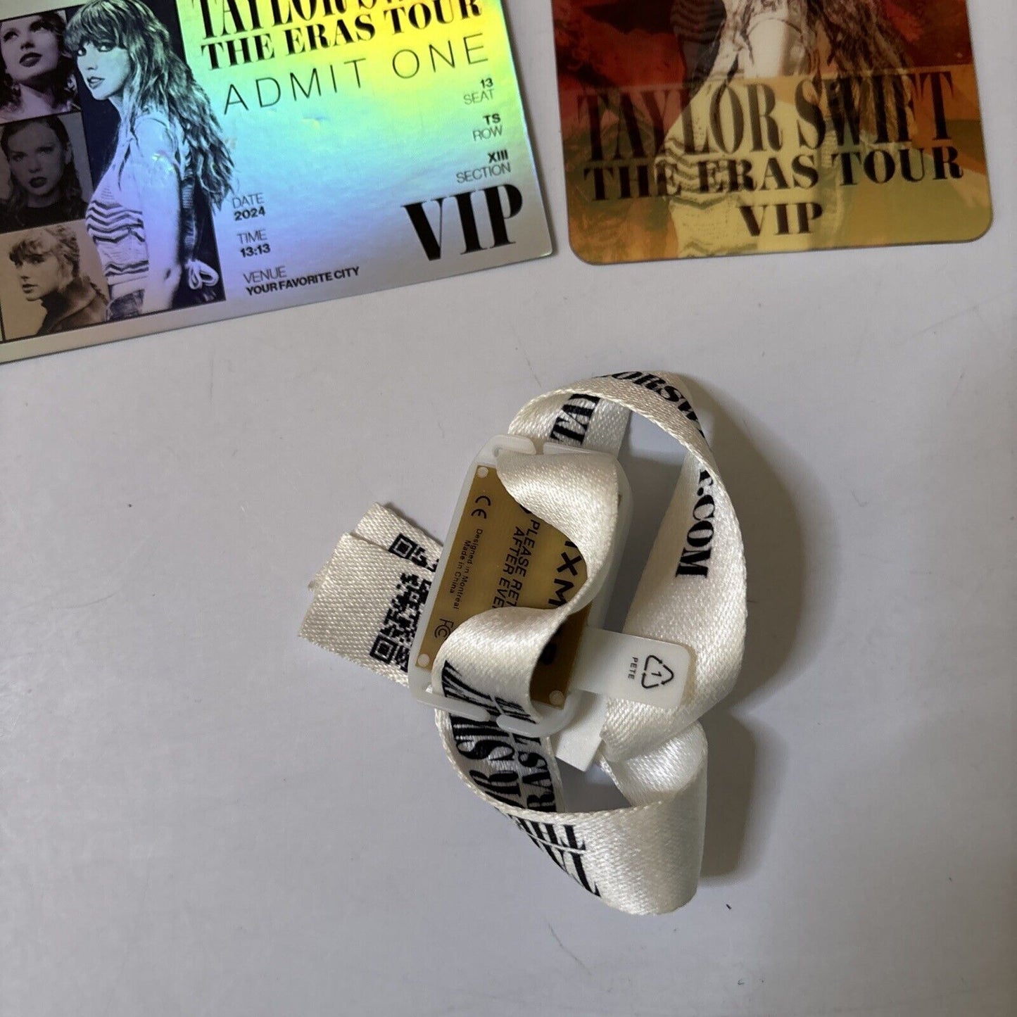 Taylor Swift The Eras Tour VIP Card And Lanyard
