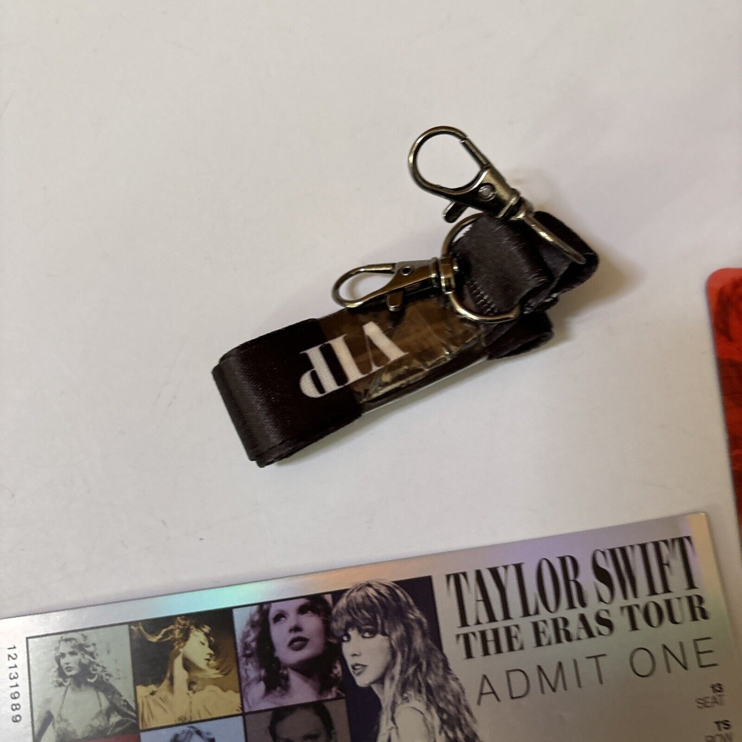 Taylor Swift The Eras Tour VIP Card And Lanyard