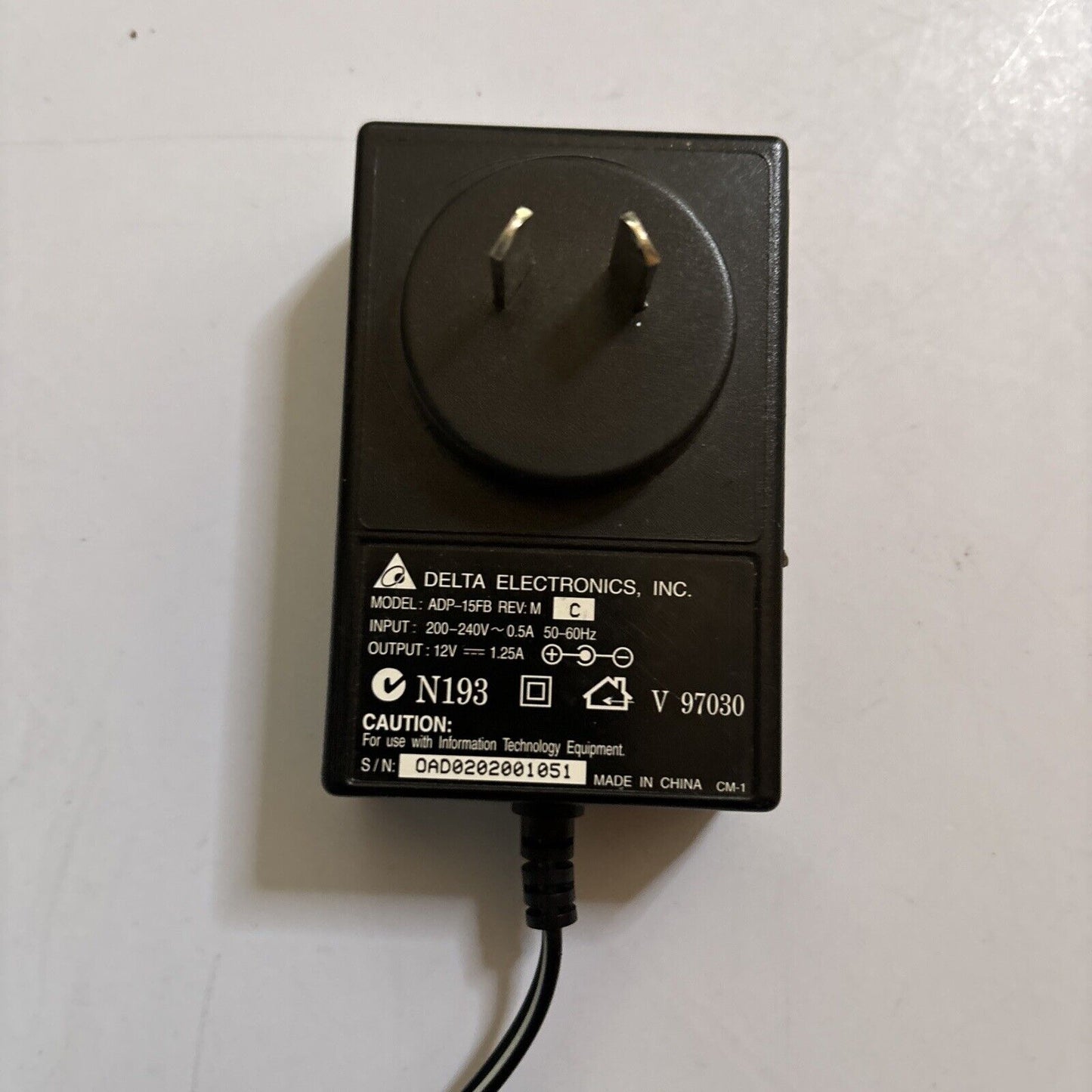 Delta Electronics Adapter 12V 1.25A ADO-15FB