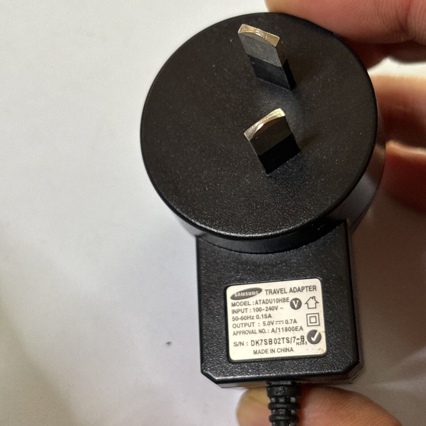 Samsung Travel Adapter Micro USB ATADU10BE 5v 0.7A