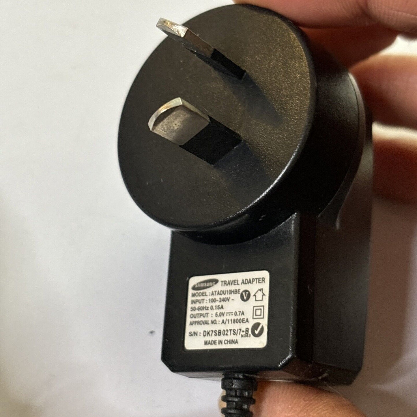 Samsung Travel Adapter Micro USB ATADU10BE 5v 0.7A