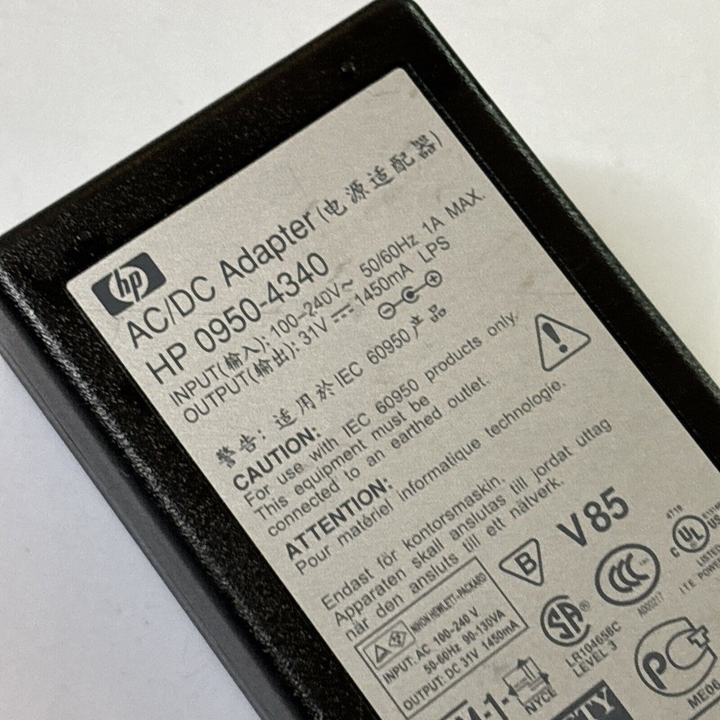 Genuine HP 0950-4340 AC Adapter 31V 1450mA for Officejet 6110,Photosmart 7550