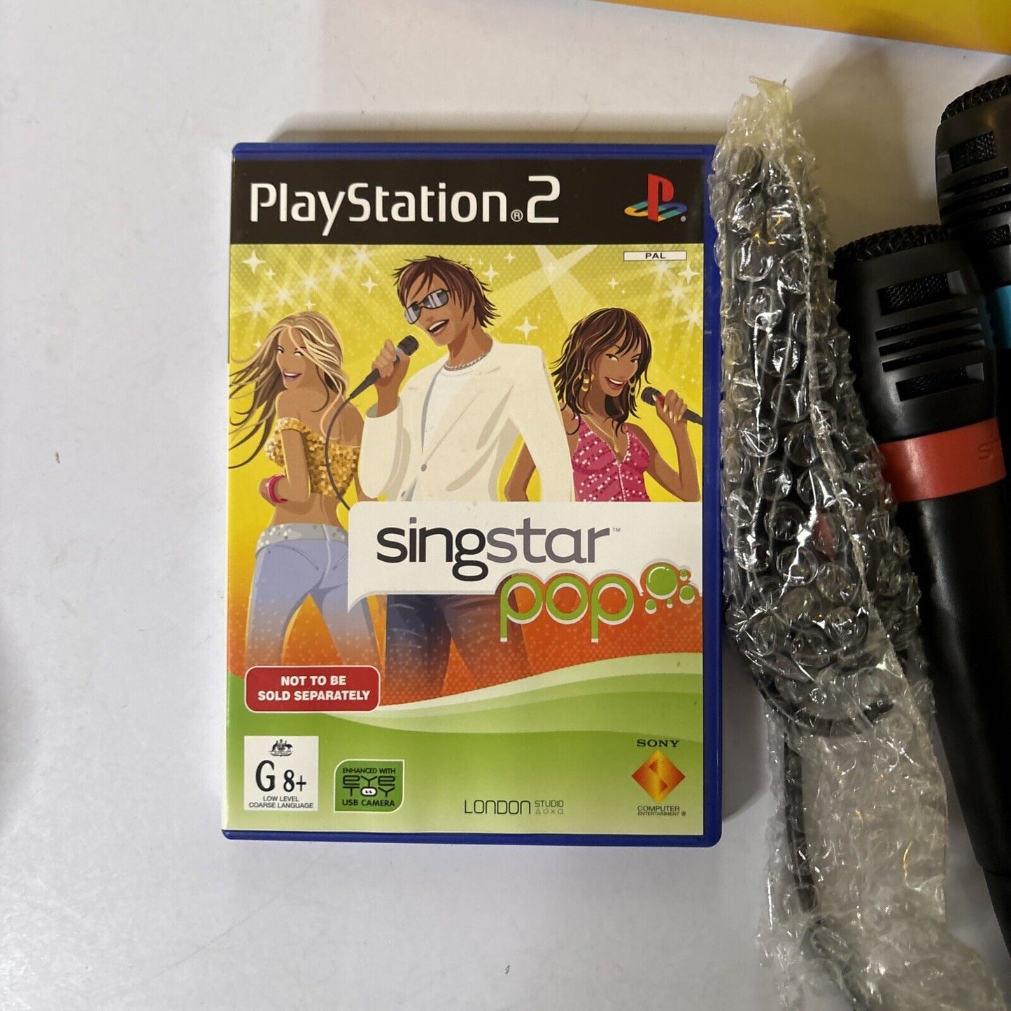 Singstar Pop Game Microphones for PlayStation 2005 PS2 PAL