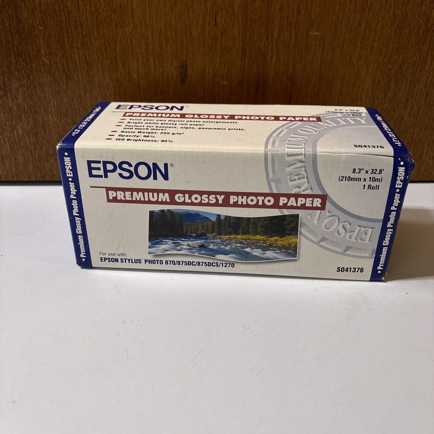 Epson Premium Glossy Photo Paper 8.3" x 32.8' 210mm x 10M S041376 *New Sealed*