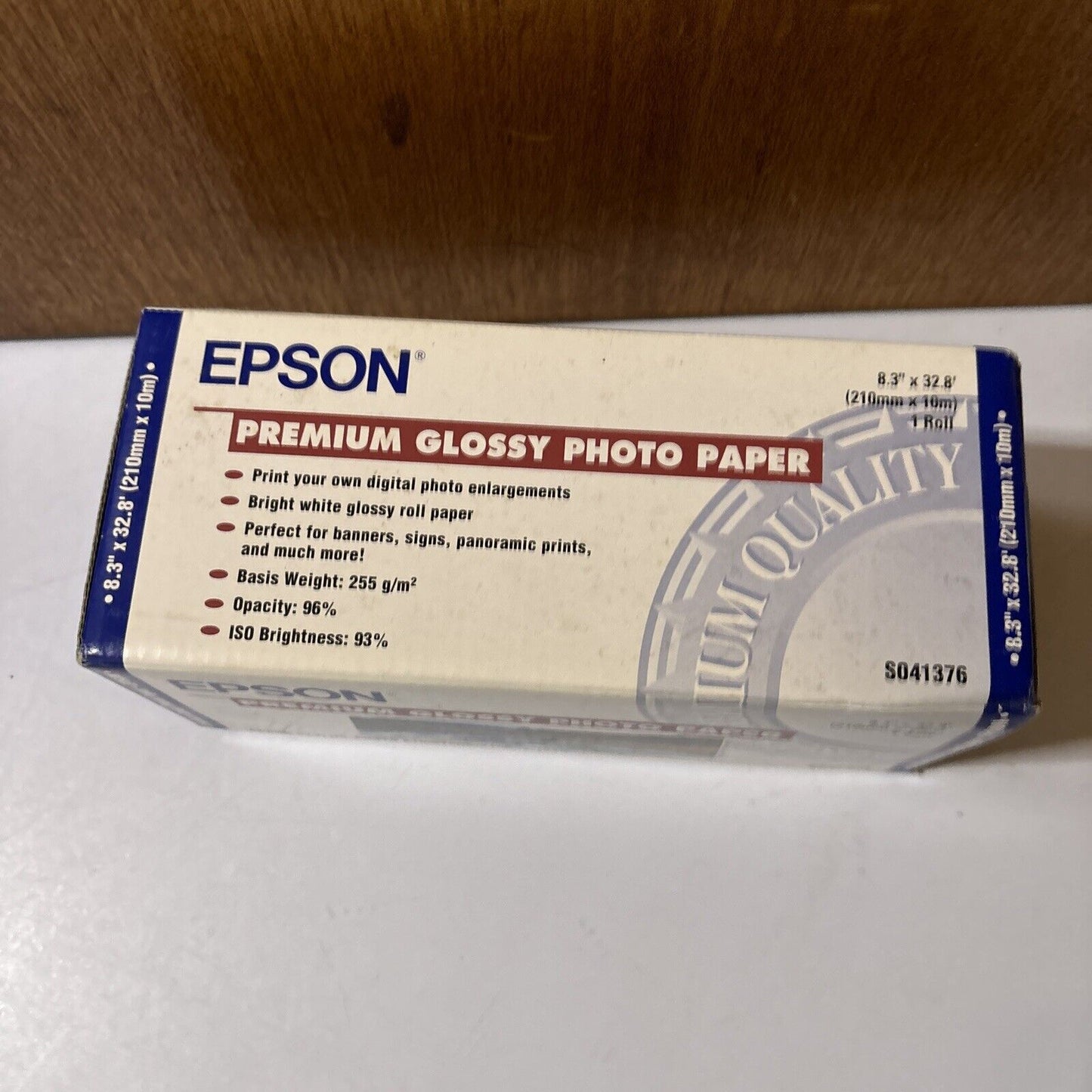 Epson Premium Glossy Photo Paper 8.3" x 32.8' 210mm x 10M S041376 *New Sealed*