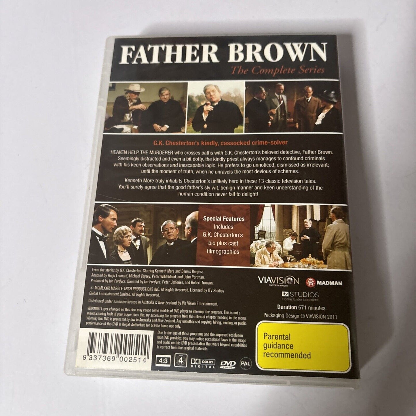 Father Brown - The Complete Series (DVD, 1974, 4-Disc) Kenneth More Region 4