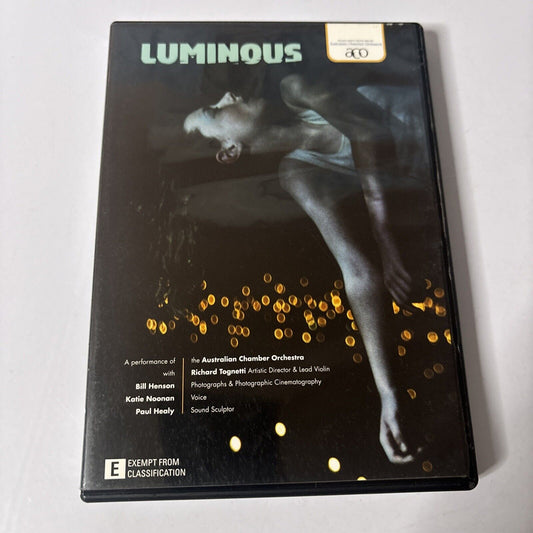 Australian Chamber Orchestra - Luminous (DVD, 2009) Katie Noonan All Regions
