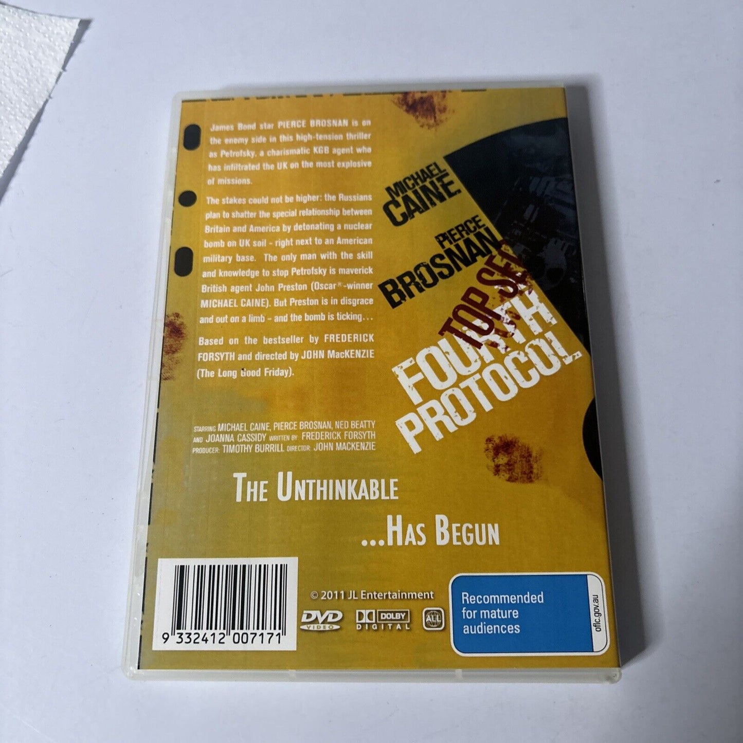 The Fourth Protocol (DVD, 1987) Pierce Brosnan, Michael Caine NEW All Regions