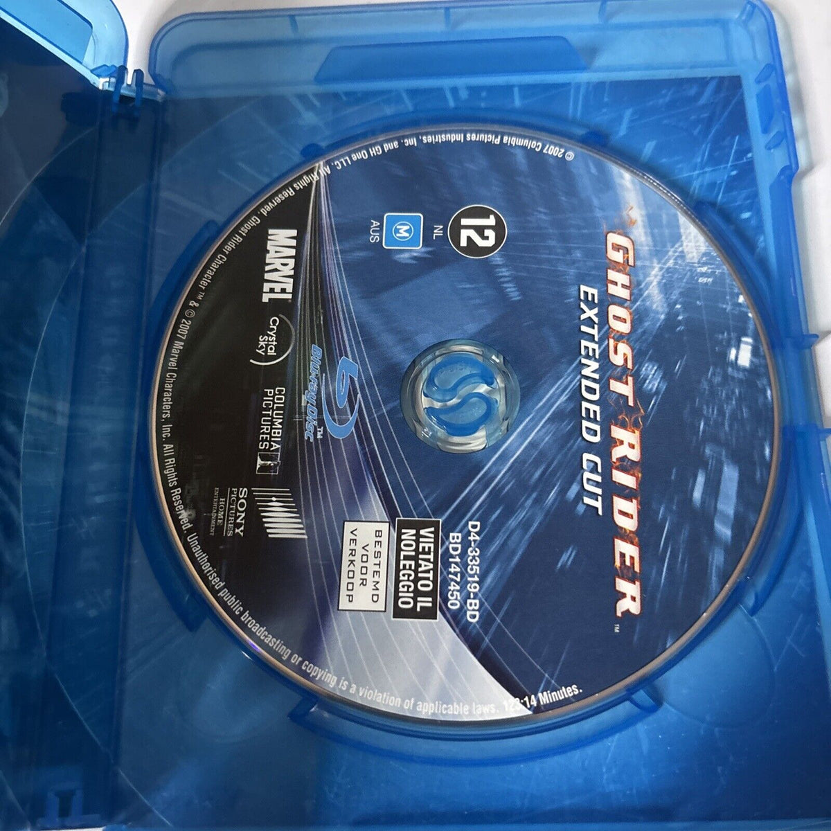 Ghost Rider - Extended Edition (Blu-ray, 2007) Nicolas Cage All Region ...