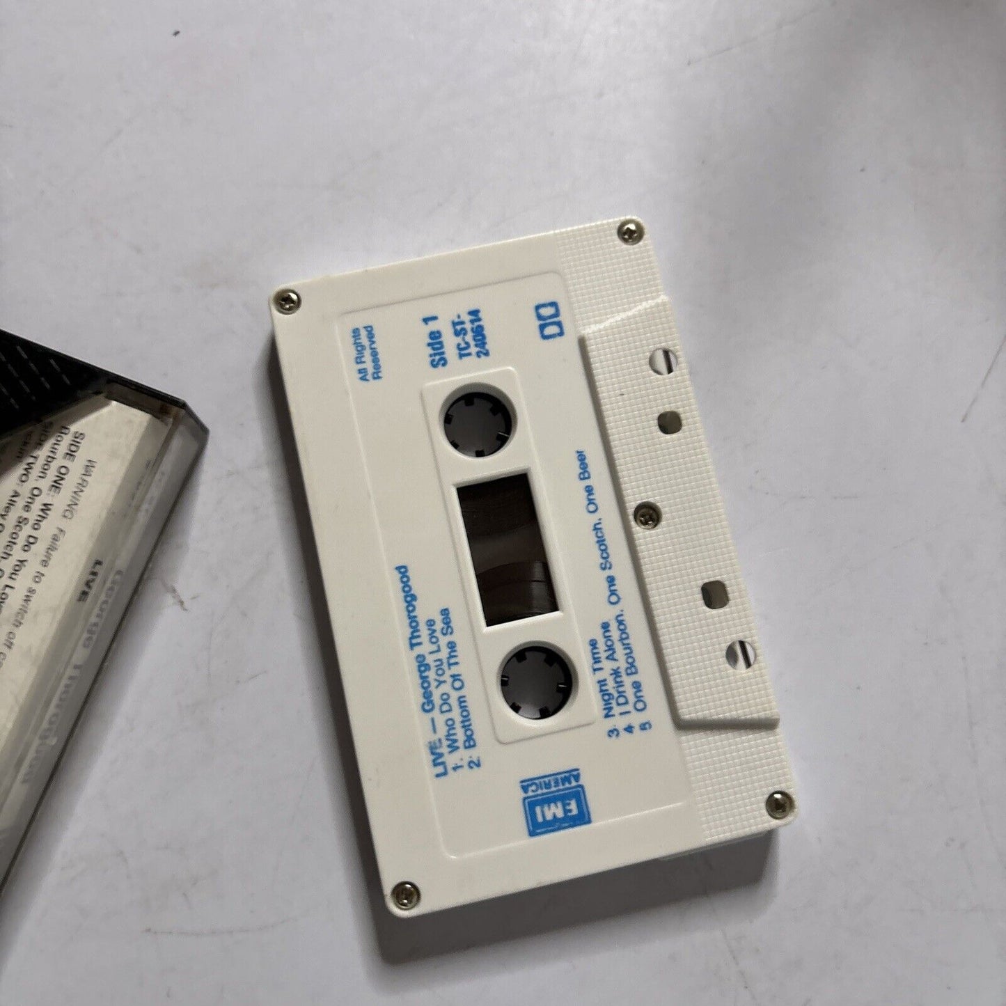 George Thorogood & The Destroyers - Live (Cassette, 1986) Tc-st-240614